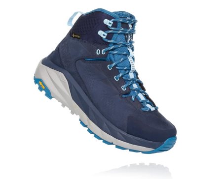 Hoka One One Kaha Gore-tex Ženske Pohodniški Čevlji Črna / Modra Modra SI-724691S